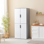 엘린 800 4도어 팬트리장 주방 선반장 냉장고형 다용도 수납장 : 러빙유 가구