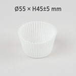 [친환경 내유 머핀컵 55 화이트] 쿠킹페이퍼 샌드위치포장지 베이킹 유산지컵 (약 200매) : 팩스토어 PackStore