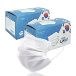 유니엠 덴탈마스크 L(대형), 화이트, 100개 : 익투스케어