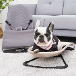 강아지 고양이 해먹 침대 마약 방석 요람 애견 편안한 숙면 베드 빈백 레드퍼피 밀크그레이 : 온리웰