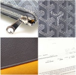[중고][다산중고명품] Goyard(고야드) APMSENAT2-MM 그레이 스폐셜 컬러 고야딘 캔버스 세나 MM 클러치 : 다산중고명품