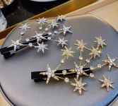 큐빅 반짝이 헤어 블링블링 옆머리 집게핀 : 루카 부스