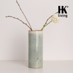 HK LIVING 해일 꽃병 네덜란드 수입 도자기 카페 인테리어 원형 세라믹 화병 : buydentity