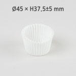[친환경 내유 머핀컵 45 화이트] 쿠킹페이퍼 샌드위치포장지 베이킹 유산지컵 (약 200매) : 팩스토어 PackStore