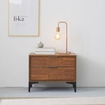 감각적 인테리어용 다리형 침대 옆 낮은 협탁 600 4색 빈티지 여성 거실 장 : 유니스마일