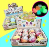 [야광 점토/ 불독 슬라임 캡슐 토이] 촉감놀이 피규어 가챠 뽑기 말랑이 액체괴물 : 곰세마리 놀이터