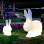 포토존 LED토끼 중형 대형 RGB칼라 충전방식 리모콘조절 야외 카페 정원 : 라이트앤-LED