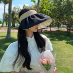 아이디오기프트 | [은창]로맨틱 쉐이프 양면 모자 사계절 선캡 썬캡 여성 면 사파리 : 은창