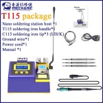 MECHANIC MA SD01 나노 납땜 스테이션, 130W 1S T245 /T210 /T115 용 고속 가열 용접 플랫폼 핸들 납땜 인두 팁 : HomeInUs
