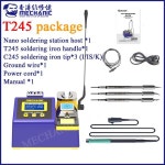 MECHANIC MA SD01 나노 납땜 스테이션, 130W 1S T245 /T210 /T115 용 고속 가열 용접 플랫폼 핸들 납땜 인두 팁 : HomeInUs