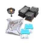 미니 고체연료 알코올연료 50g 16개 착화제 불쏘시개 개인화로 캠핑용 : 몽키브릭