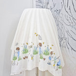 [꾸미지오] 국내생산 대폭 순면 바이오워싱 원단 이불 커튼 의류 홈패션 소풍 블루 : 꾸미지오몰