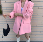 [메이하이] 자체제작 어깨패드 오버핏 여성 봄자켓 /1color : 메이 하이