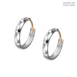 14K 1.3cm 다이아컷팅 원터치귀걸이 H1426 : 쥬얼리팜므파탈