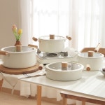 인덕션 편수 냄비 세라믹 코팅 냄비 플랜팟 편수 18cm : De.De