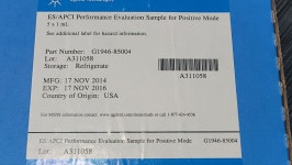 LC/MS Performance verification standard, for positive mode, Reserpine. (G1946-85004) : LP 토탈 랩마트