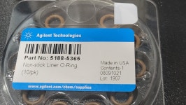 Inlet liner O-ring, non-stick fluorocarbon, 10/pk (5188-5365) : LP 토탈 랩마트