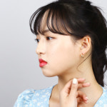14K 1.3cm 다이아컷팅 원터치귀걸이 H1426 : 쥬얼리팜므파탈