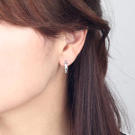 14K 1.3cm 다이아컷팅 원터치귀걸이 H1426 : 쥬얼리팜므파탈