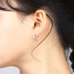 14K 1.3cm 다이아컷팅 원터치귀걸이 H1426 : 쥬얼리팜므파탈