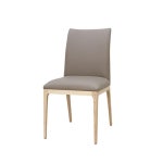 매장 주방 식탁 세련된 그레이톤 원목 인조가죽 디자인 의자 바 : 워니S몰