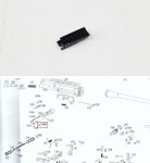 WE M4 888 HK416 로딩 노즐 가이드 세트 130번 부품 : 대전항공모형