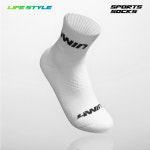 4WIN LIFE STYLE 라이프 스포츠 단목양말 (화이트) : 홈그라운드베이스볼샵