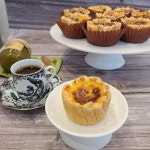 프리미엄 수제 홍콩식 에그타르트 빅사이즈 130g 바닐라빈커스터드 디저트 맛집 구움과자 : 쉬베이크180도씨