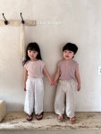 더베이지 니트나시티 여름 여아 남아 자매 스타일 데일리 등원룩 나들이 베이비 키즈 상의 : 마이아유