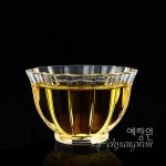 [다도 찻잔세트] 예향원 핸드메이드 수정유리 쥬얼리 티컵 6개 세트 C-5278 : 예향원