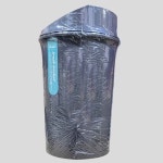 라인 휴지통 20L(4호)/쓰레기통 화장실 주방 욕실 푸쉬 : 스카이리더