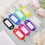 키체인 키홀더 키링  50pcs 플라스틱 키 링 라벨 쓰기 가능 : 샵오오