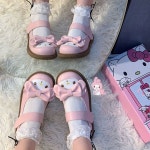 산리오 구두 쿠로미 마이멜로디 시나모롤 메리제인 플랫슈즈 신발 : 삼십칠점이