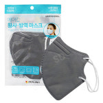 에어캅 새부리형 KF94 황사마스크 대형 회색 : 소다생활건강