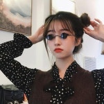 레옹 선글라스 눈알가리개 알작은 안경 인싸템 : 동그라미파티