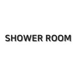 SHOWER ROOM 샤워실 표지판 표시 글자 문구 : 디자인스튜디오투명