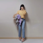 (D.C) 페이브 케이블 피셔 니트 5color 퍼프 페미닌 캐쥬얼 나들이 fave : 페이브FAVE