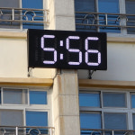 사인클락 / 실외 판넬형 (H800-M) - 학교시계, 운동장시계, 광장시계, 보안관실, 대형디지털 LED 벽시계 : G-CLOCK