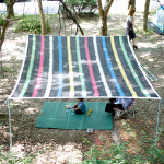 무지개 차광막 95% 3m x 4m 캠핑 그늘막 옥상 테라스 : 차광닷컴