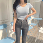 1+1 소재좋은 데일리 슬림핏 기본 이너 반팔 티 10컬러 : 글램핏 GLAMFIT