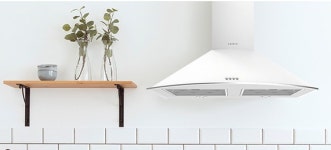 [전국설치]트라이애드 뉴침니 화이트 렌지후드 900용 화이트 주방 후드 : 스마트빌트인