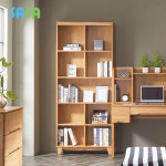 사사가구 시에라 고무나무원목 800 5단 책장 : 사사