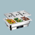 업소용 중탕기 전기 움식 보온기 워머기 차핑디쉬 스텐 반찬통 뷔페 : 라이핑샵