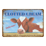 닭 집 신선한 계란 치킨 금속 로그인 쇠고기 암소 양모 오리 고기 컬렉션 주석 포스터 빈티지 벽 플라크 그림 공예 농장 장식 : 1003상사