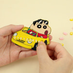 벨르아망 짱구는못말려 논슬립 주차번호판 캐릭터 주차알림판 자동차 전화번호판 떡잎유치원 버스 : 쇼킹컴퍼니