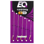 (주)이큐피싱 이큐 편대바늘 금 4호 피싱그룹 만어 낚시 : 주식회사 만어