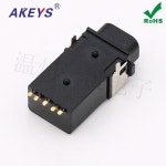 10 PCS PJ-436 구경 3.5MM 방수 및 방진 이어폰 소켓 오디오 2 고정 피트/열 : 대한종합기기상사