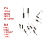 3x8 원통형 수동 수정 발진기 2x6 32.768K 6 mhz12mhz 32khz 24Mhz 32.768Mhz : 대한종합기기상사