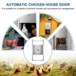 닭 집 자동 치킨 도어 플랩 오프너 타이머 라이트 센서가있는 장 안전한 보관을위한 문 : 1003상사