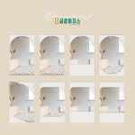 부산중문 금강이지스 원슬라이딩 화이트 아치1 투명 강화유리 현관중문 아파트중문설치시공포함 : 이지스현관중문